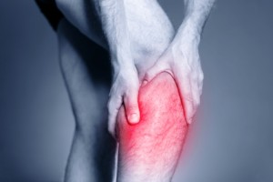 Calf leg pain, muscle injury